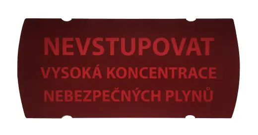 Samolepka pro ART5555 Nevstupovat, vysoká koncentrace nebezpečný