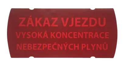 Samolepka pro ART5555 Zákaz vjezdu, vysoká koncentrace nebezpečn