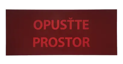 Samolepka pro ART5055 Opusťte prostor