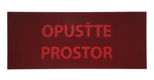Samolepka pro ART5055 Opusťte prostor