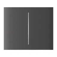 Ajax CenterButton (2-gang) vertical - Středové dvou tlačítko, vertikální instalace, šedá