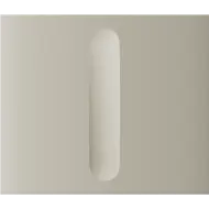 Ajax CenterButton (Dimmer) vertical - Středový kryt stmívatelného tlačítka, vertikální instalace, slonová kost