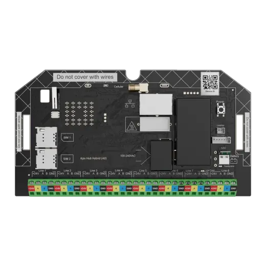 Ajax Superior Hub Hybrid (4G) Fibra (bez krytu)