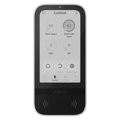 Ajax Superior KeyPad TouchScreen G3 Jeweller, bílá