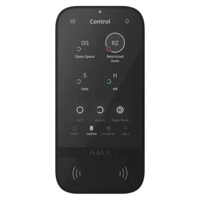 Ajax Superior KeyPad TouchScreen G3 Jeweller, černá