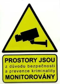 CCTV samolepka
