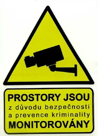 CCTV samolepka