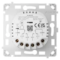 Ajax LightCore (2-gang/2-way) vertical - Relé pro LightSwitch (spínač řazení 6+6)