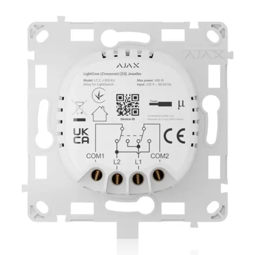 Ajax LightCore (Crossover) - Relé pro LightSwitch (spínač řazení 7 - křížový)
